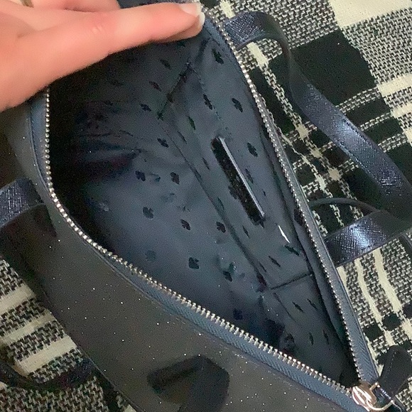 Kate spade blue & pewter grey sparkle purse set - Picture 4 of 12